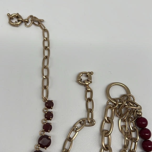 Premier‎ Designs Work It Necklace - Matte Gold Tone Chains Removable Strands - Picture 4 of 5